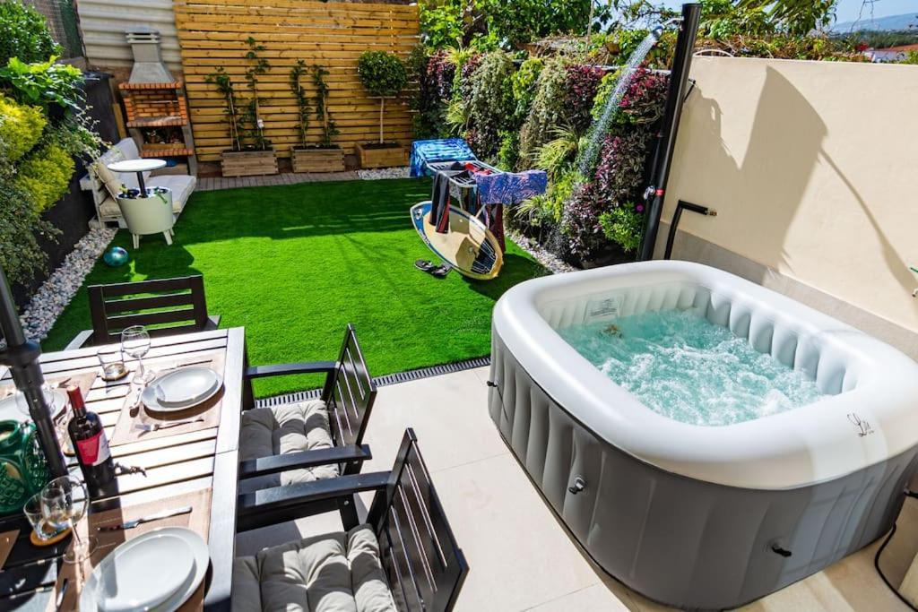 Relaxing Garden Los Cristianos Con Jacuzzi Y Barbacoa 阿罗纳 外观 照片